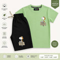 DeeKidz Co-Ord Set - Mint Green T-Shirt & Black Shorts for Toddlers (1-5 Years) | Premium Soft Cotton