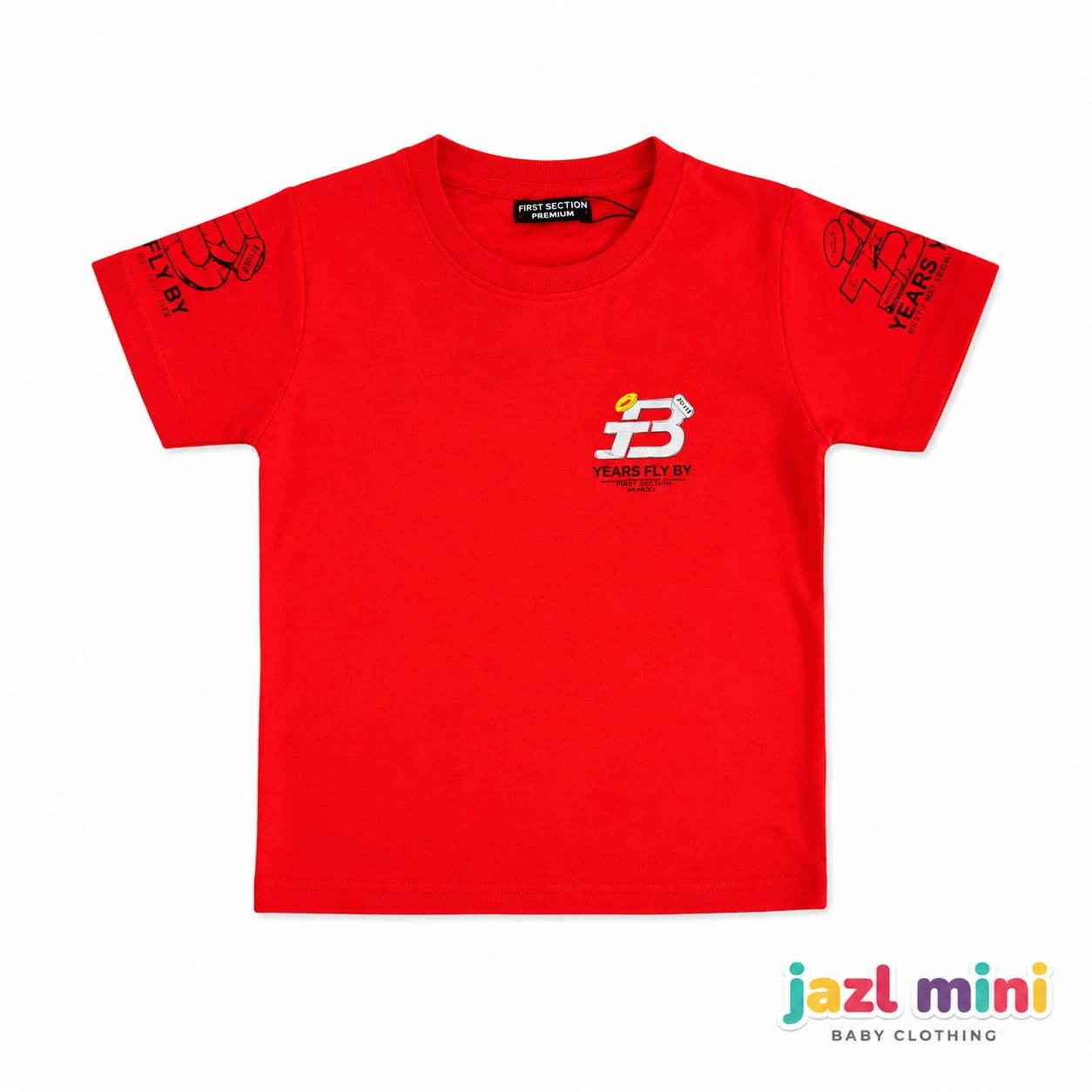 Red "Years Fly By" Graphic T-Shirt | Kids 6-10 Years | Jazl Mini